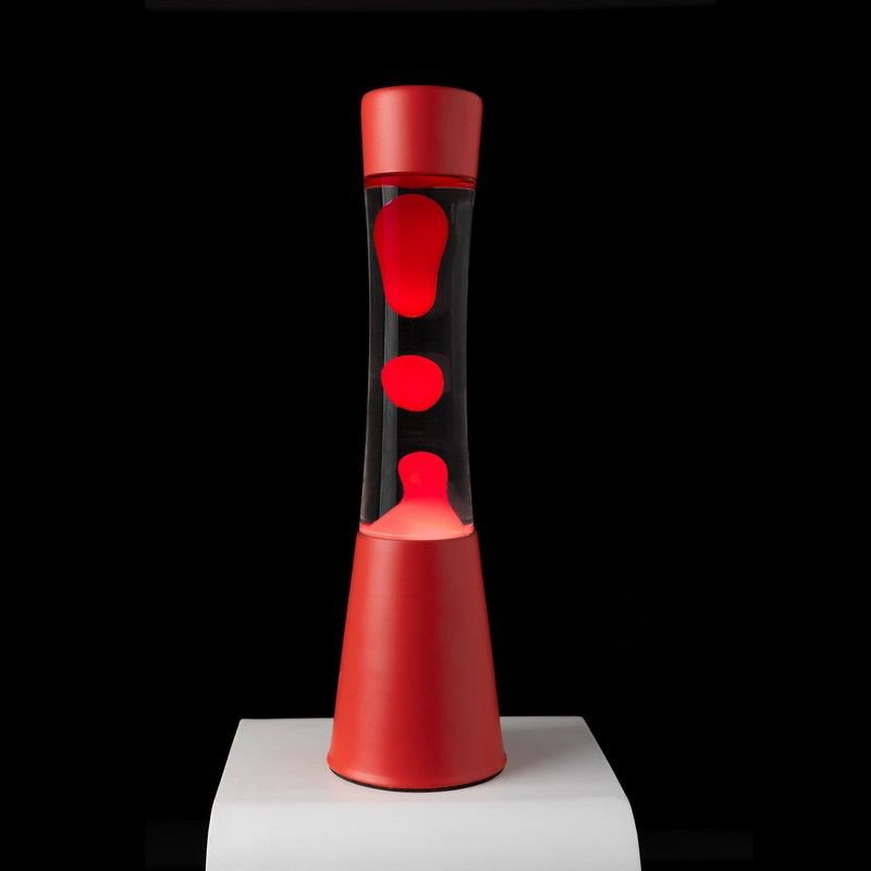 Fisura Grote Design Lavalamp met Rode Lava - Rood