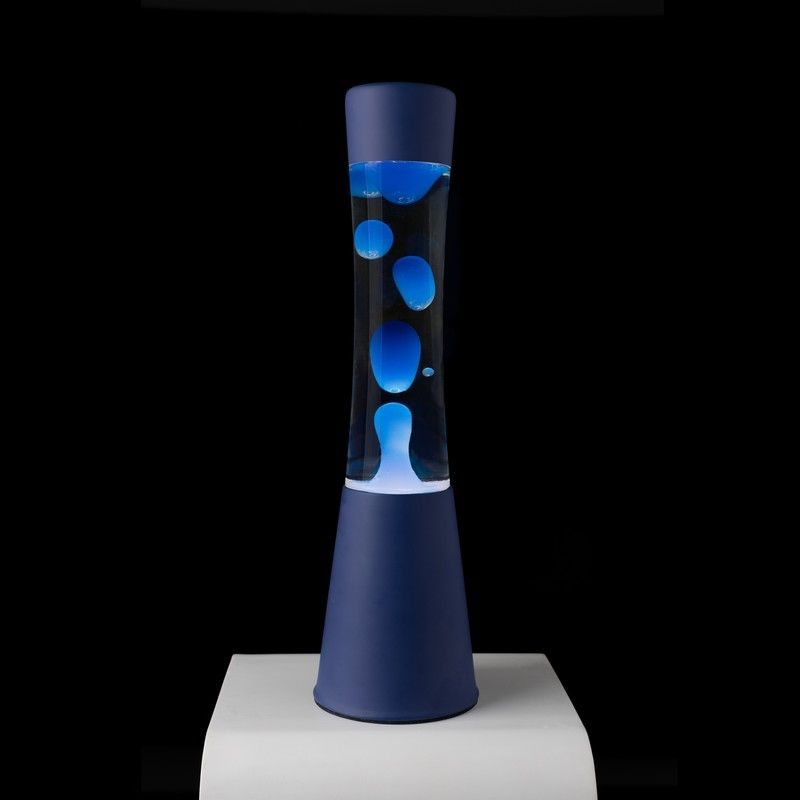 Fisura Grote Design Lavalamp met Blauwe Lava - Blauw